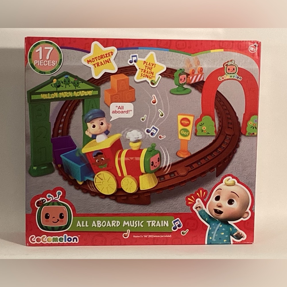 CoComelon Musical Train Set - Red and Green